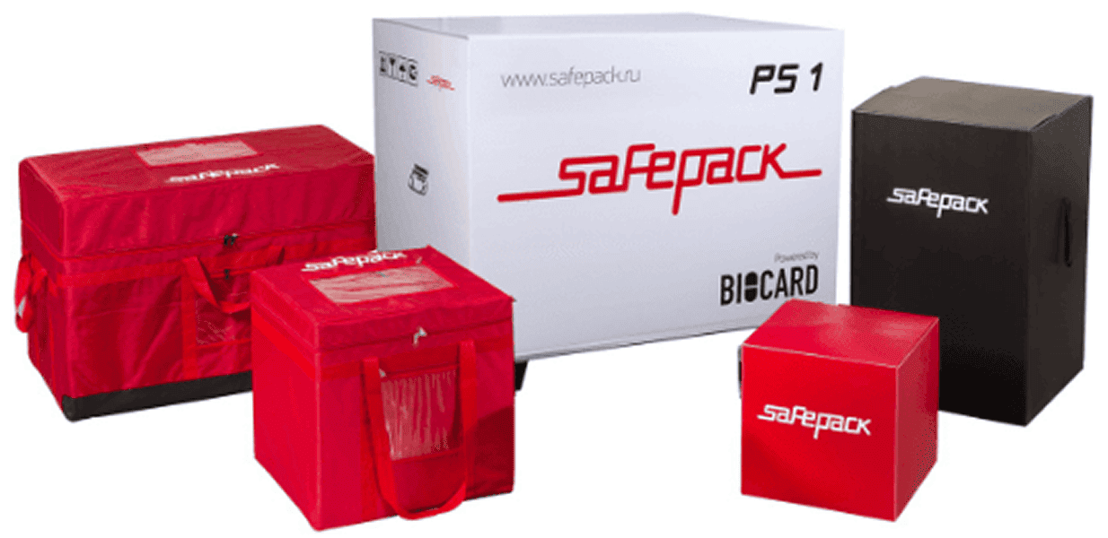 Цветные термоконтейнеры Biocard  для перевозки грузов с температурным режимом по РФ, миру. Купить, заказать термобокс в МСК